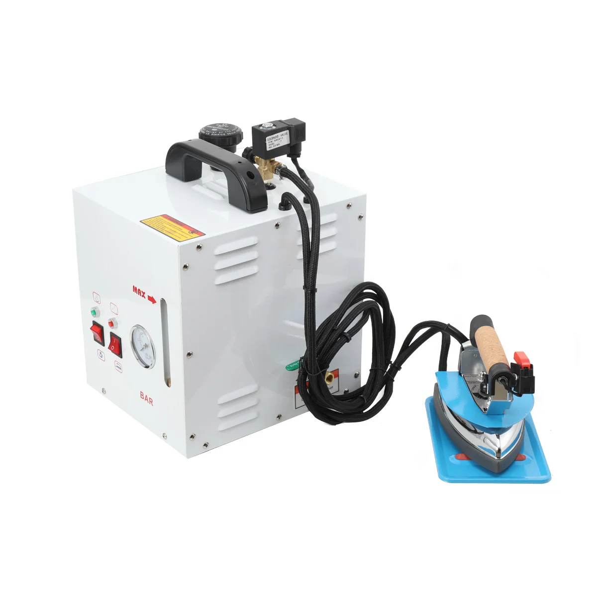 Industrial Steam Iron Curtain Electric Iron Boiler Visual Pressure Gauge 5L Tank 4