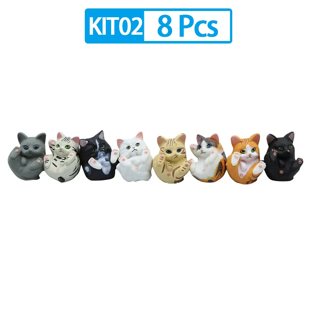 10 Miniatur-Katzenfiguren – Süße Katzen-Deko Aus PVC, Realistisch & Perfekt Zum Verschenken