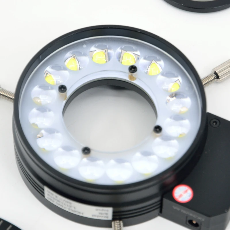 FYSCOPE Microscope Ring Light Illuminator 16pcs Microscope polarized LED ring light Microscope Ring Lamp Polarized lights 4
