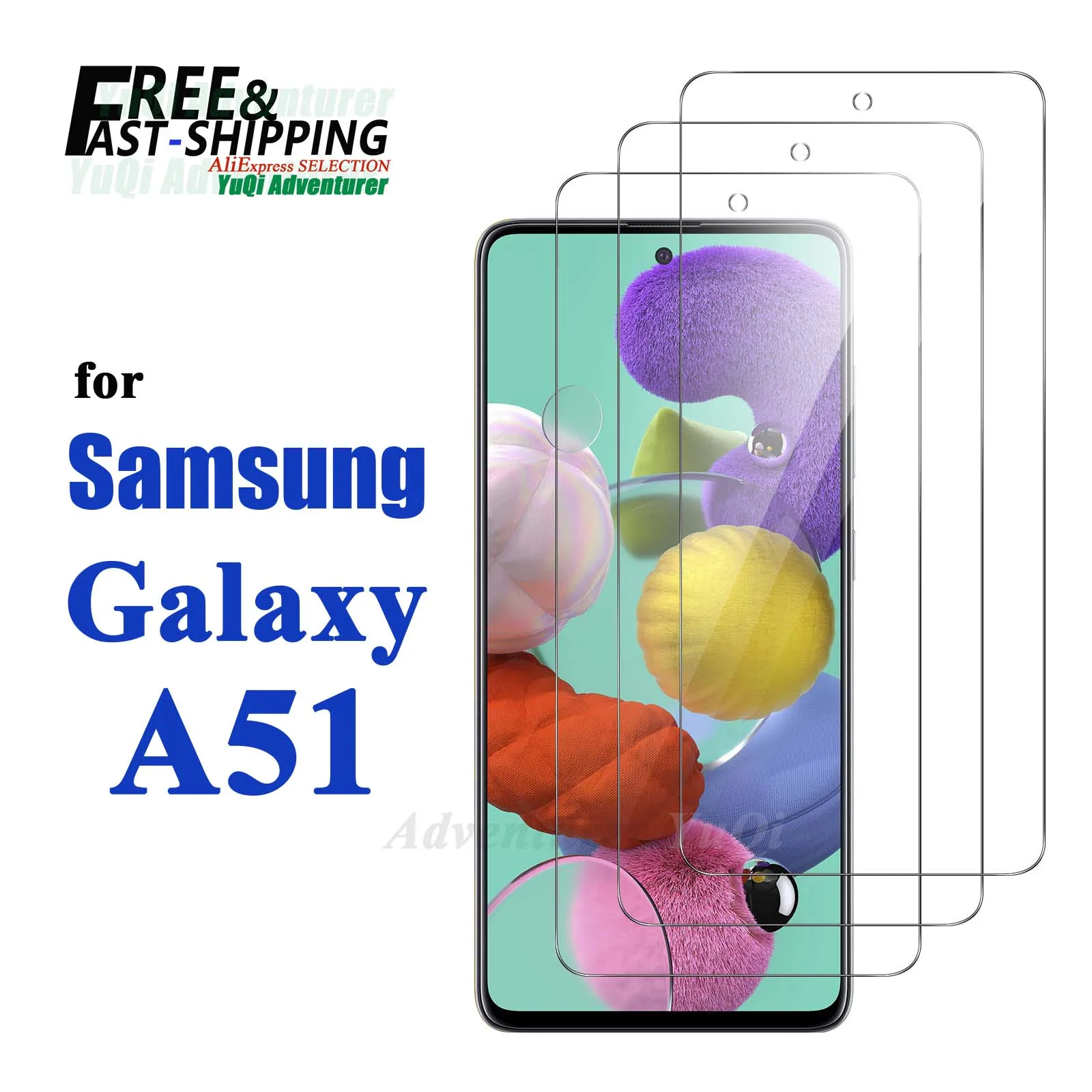 

Screen Protector For Galaxy A51 Samsung Tempered Glass SELECTION Free fast Shipping 9H HD Clear Case Friendly