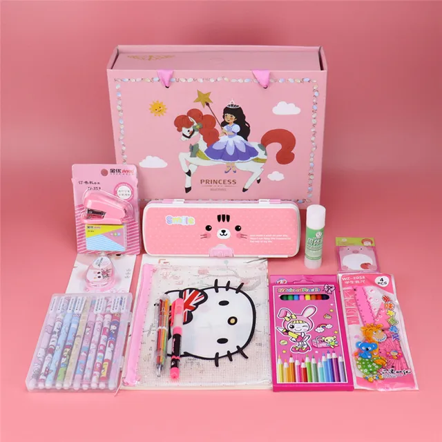 Senior stationery set gift box primary school junior high school students  school supplies celebrity gift package girl heart gift - AliExpress