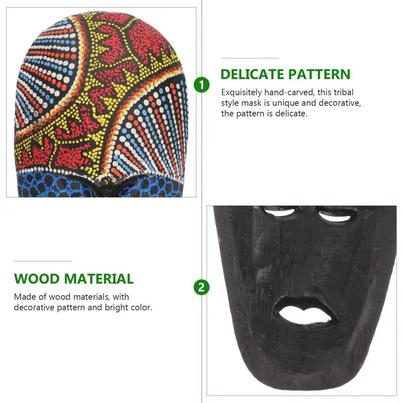 Détails du masque tribal