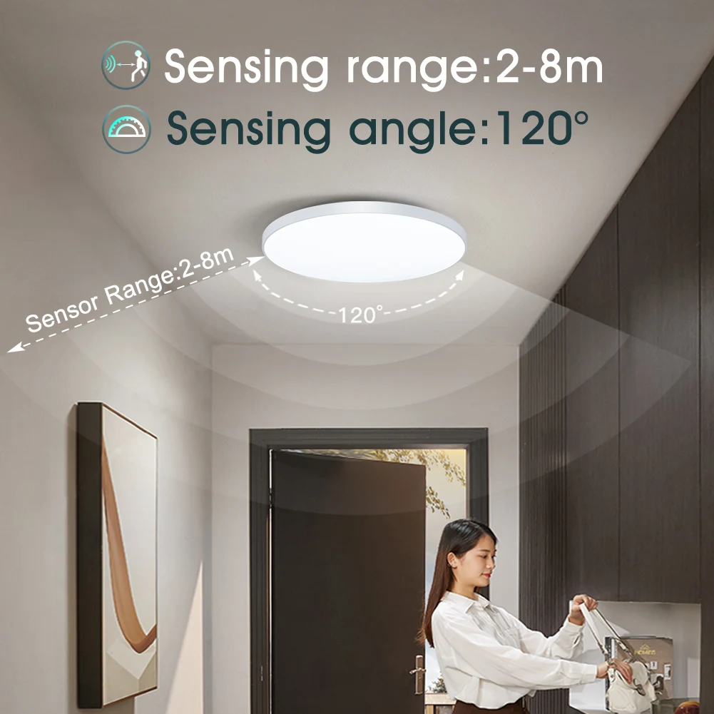 LED Ceiling Light MARPOU Radar Sensor LED Ceiling Lights Auto Delay motion sensor light Smart Home Lighting Ceiling LampRoom Hallways Corridor