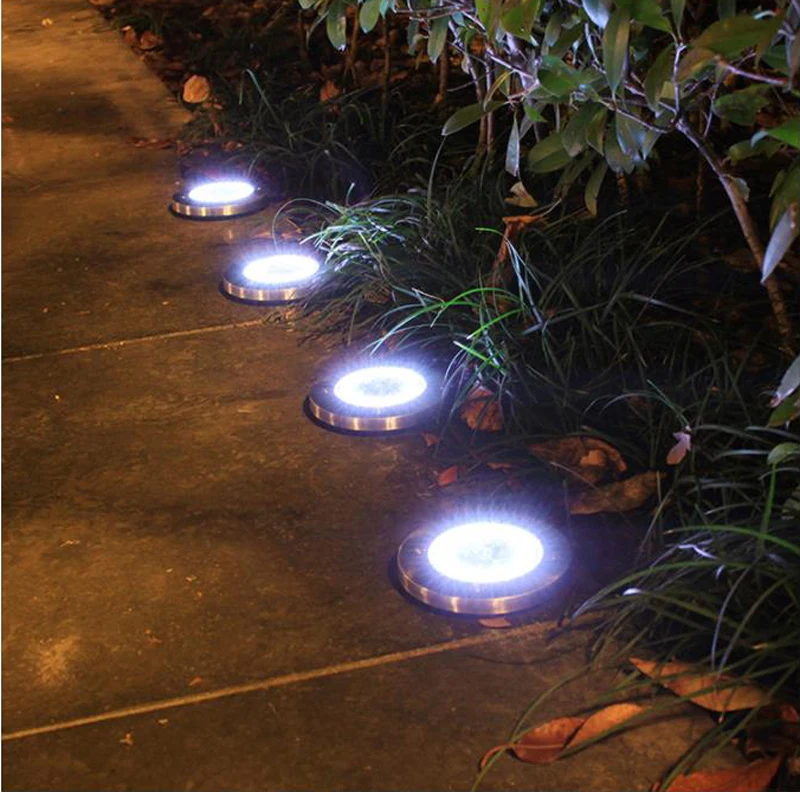 solar sensor wall light 8/16 LED Solar Lawn Lamp Outdoor Garden Buried Light Underground Lamps Waterproof Sensing Landscape Light for Yard Pathway indoor solar lights