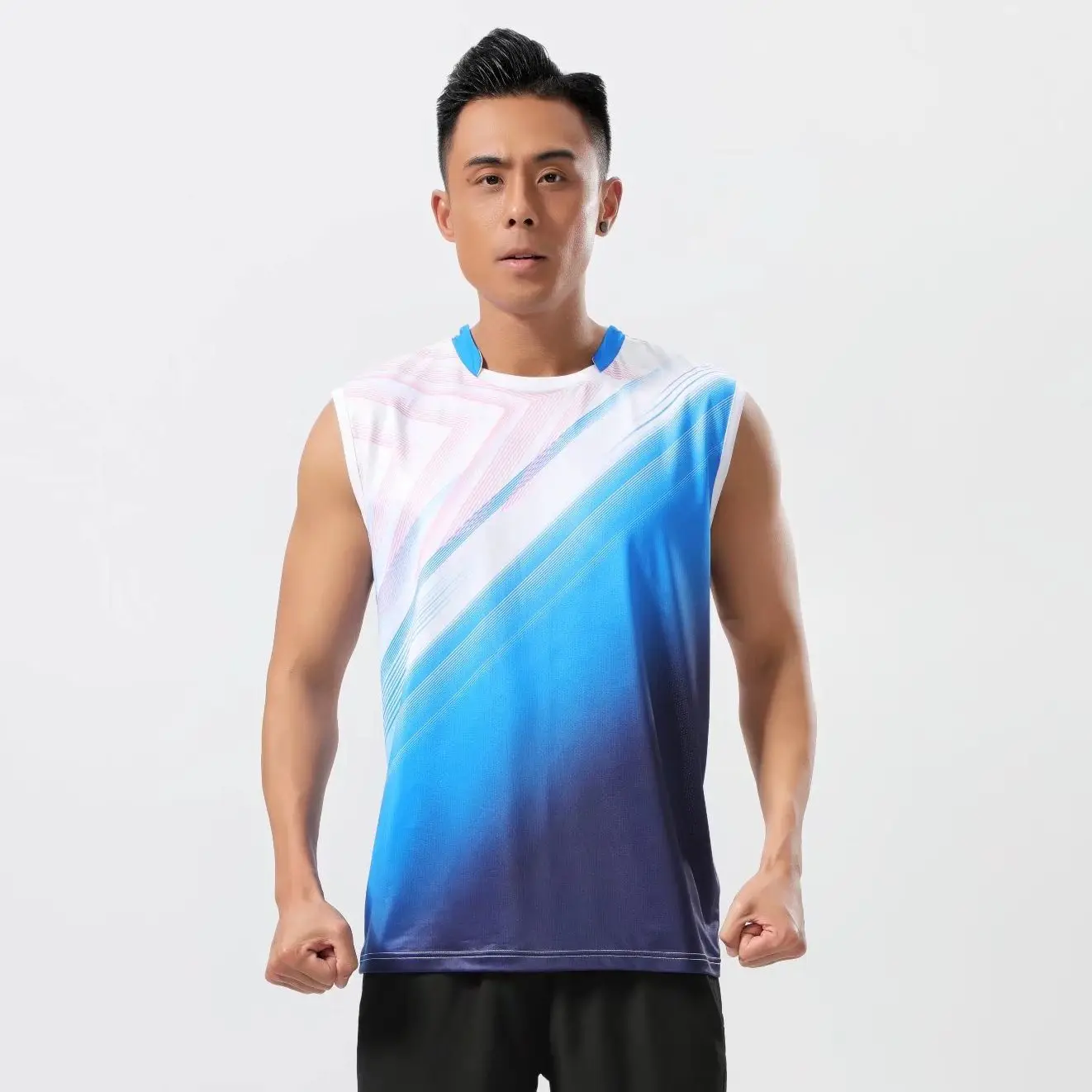 Sport Workout Clothes for Men Tennis Jerseys Badminton Shirt Table Tennis Badminton Jogging Sports T-Shirt