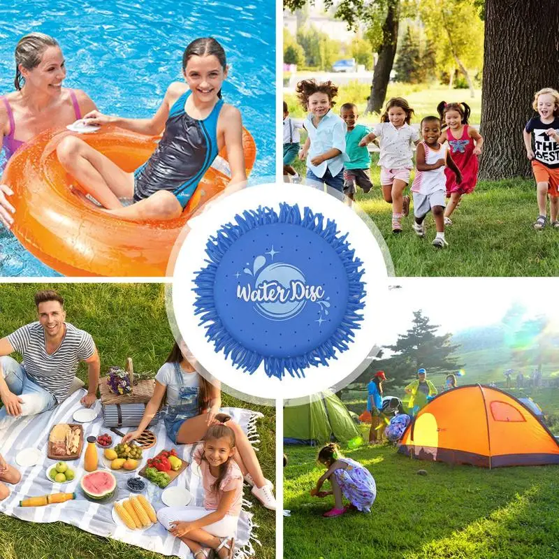 Soft Flying Disc Pool Soft Edge Outdoor Flying Disc Game Parent-child Interaction Water-Absorbent TPR Sponge Spinner Toy