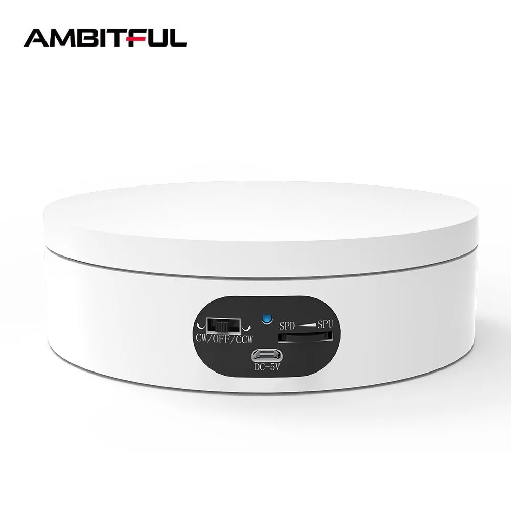 16x4.5cm 360 Degree Electric Rotating Turntable Adjustable Direction