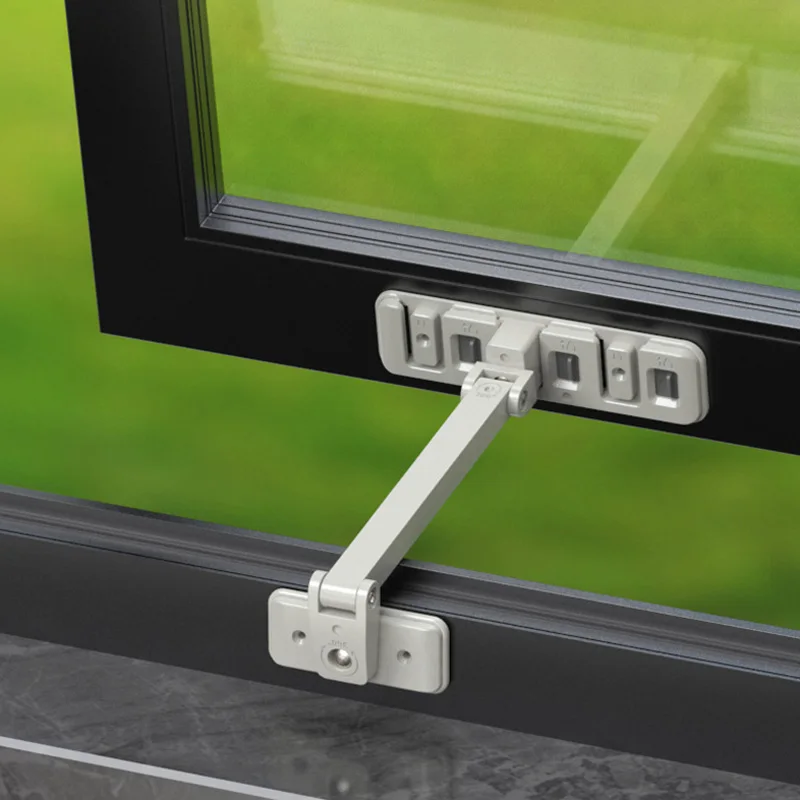 Serrure De Sécurité Bébé Pour Porte Coulissante – Sans Perçage – Argent – Neuf