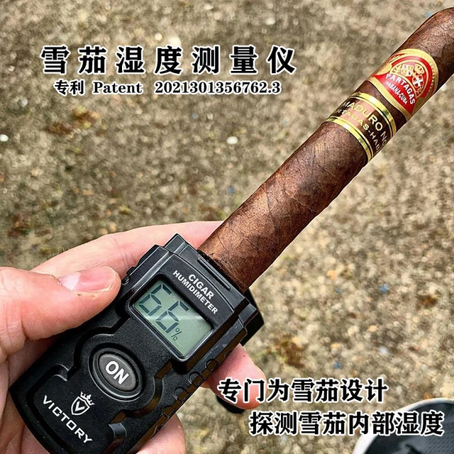 Cigar Moisture Meter Tobacco Hygrometer Pocket Cigarettes Damp Detector  Density Digital Smoking Humidity LCD Accessories Gadget