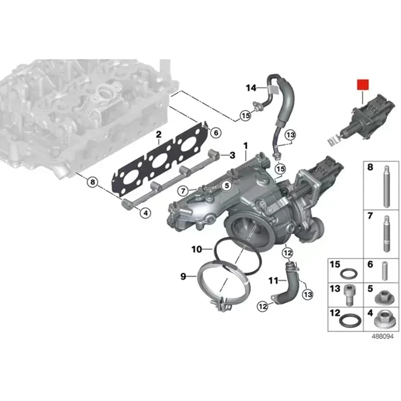 11657638783 11657647115 Car Wastegate Actuator For BMW F10 F11 F18 520I 523I 528I 530I 535I 550I 520Li 11658485117