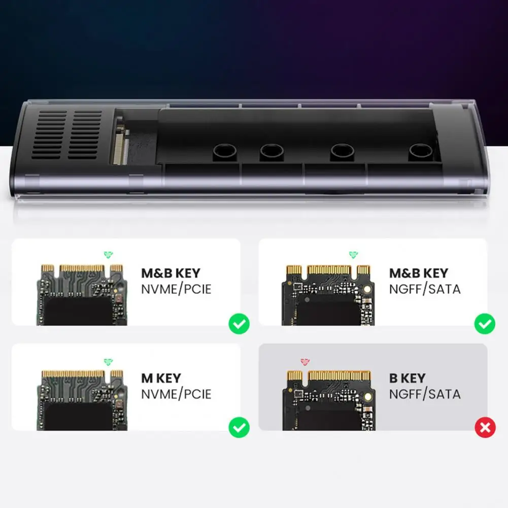  HDD Ŭ ˷̴ ձ  ũ ̽, 10Gbps Ÿ-C/USB3.0 SSD Ŭ ̽ ȣ