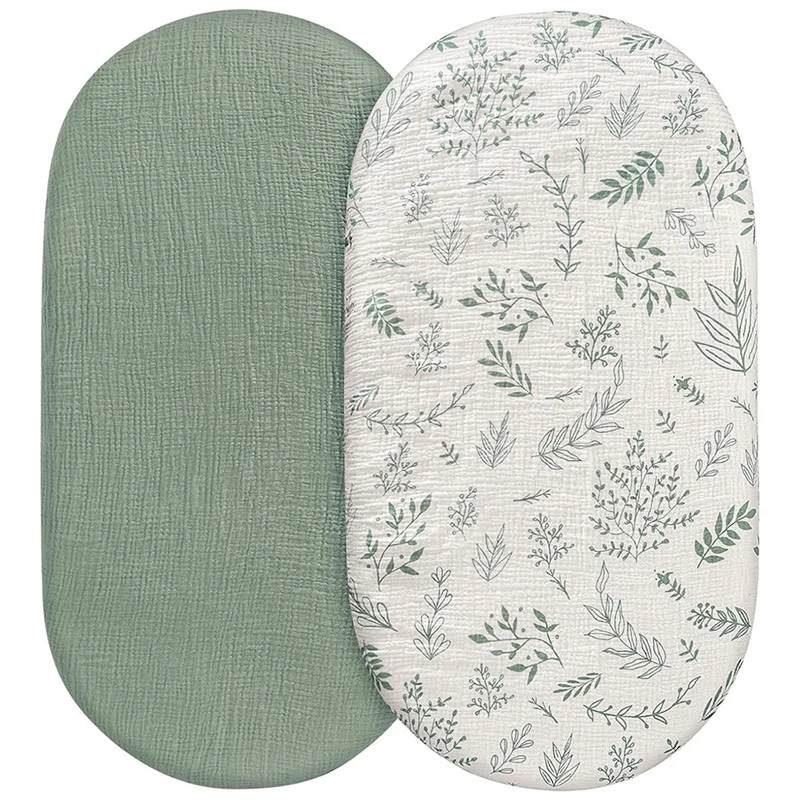 Soft & Breathable Muslin Bassinet Sheets