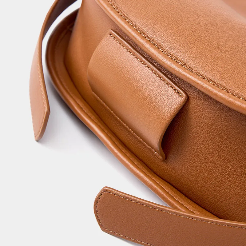 Lazy Style Big Bag cowhide leather bag luxury handbags Casual Large Capacity Shoulder Crossbody Bag Solid Color Women's Bag