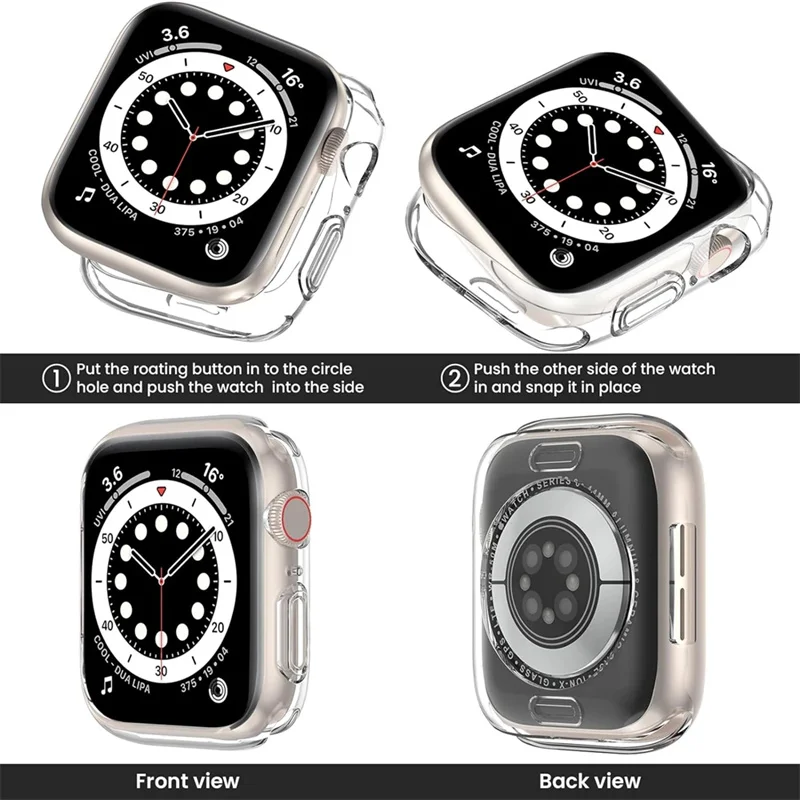 Ʈ TPU   ȣ Ŀ,  ġ 45mm, 41mm, 44mm, 40mm, 42mm, 38mm, ̿ġ ø 9, 8, 7, 6, SE 3  ̽ ׼