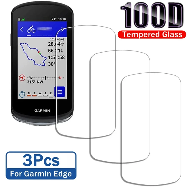 Protector de pantalla de cristal templado HD para Garmin Edge, cronómetro  GPS para bicicleta, 1040, 1030