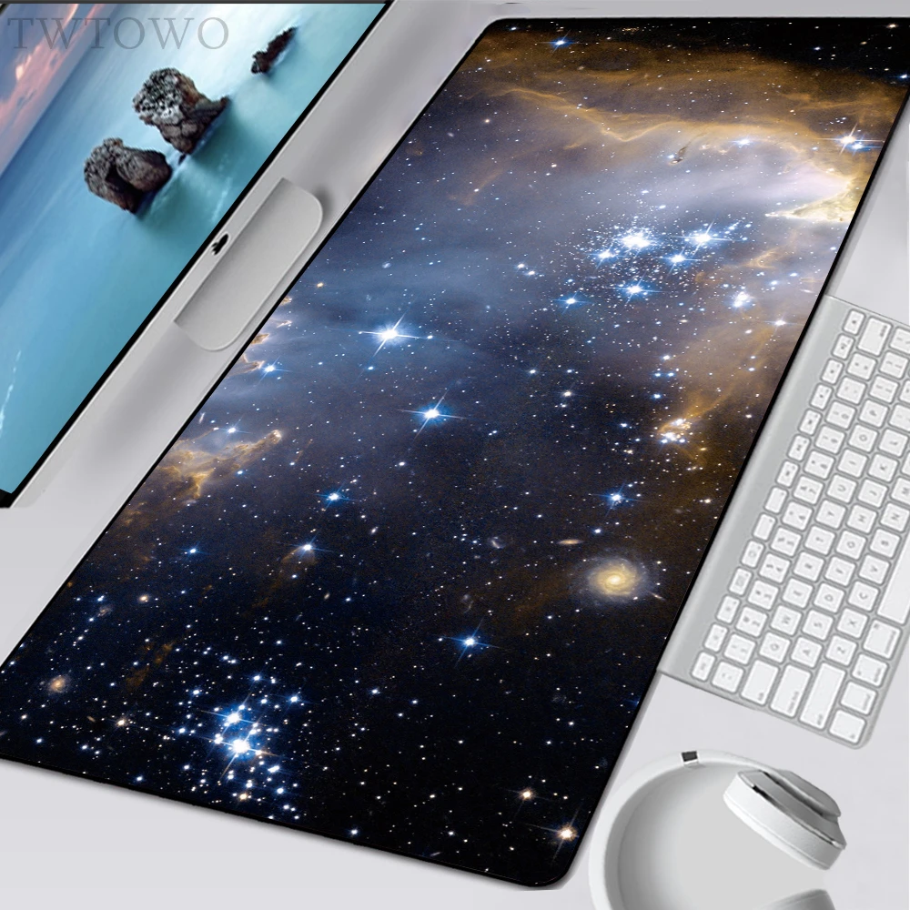 

Space Galaxy Nebula Mousepad XXL New HD keyboard pad MousePads Laptop Soft Natural Rubber Carpet Anti-slip Desktop Mouse Pad