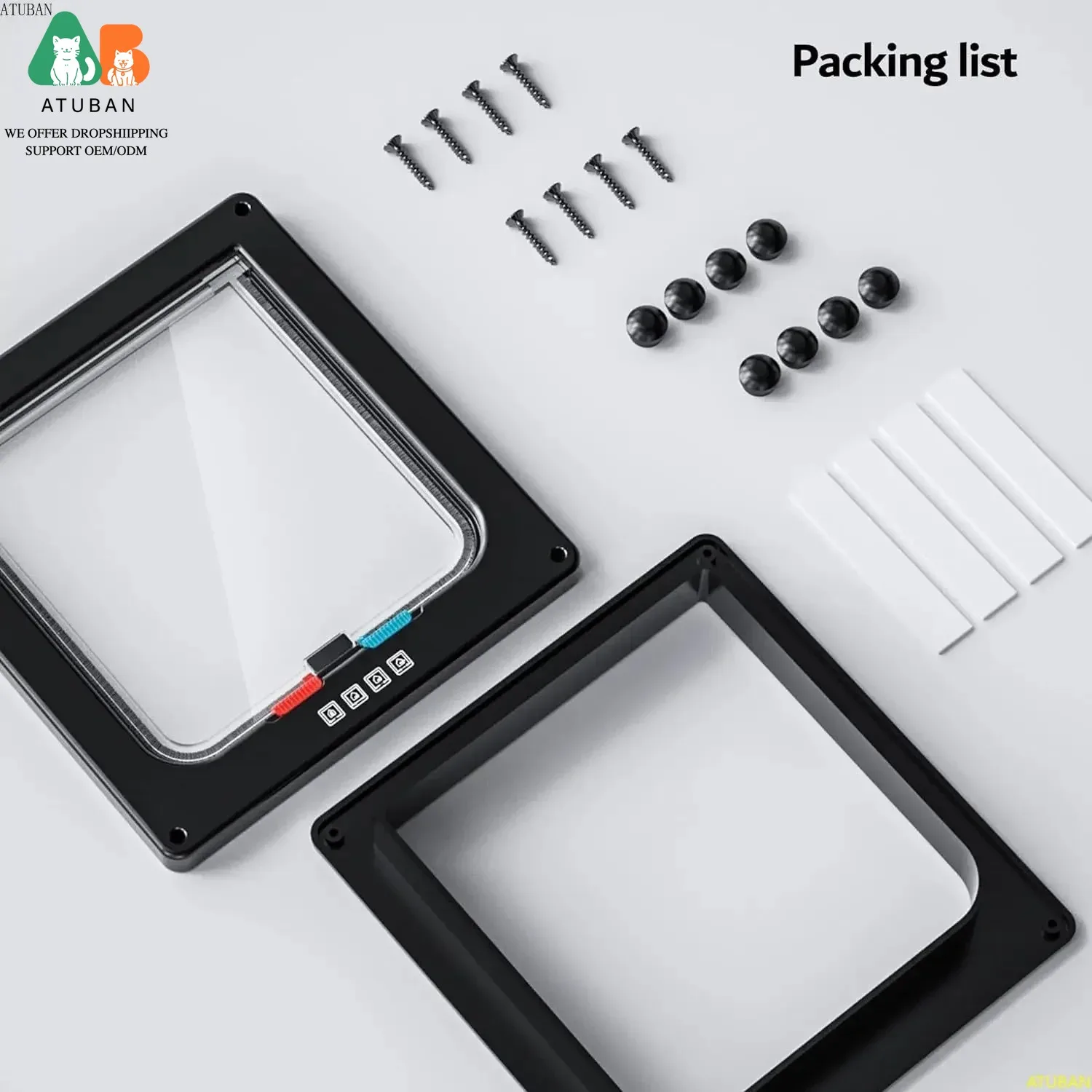 Large 4-Mode Cat Door 6