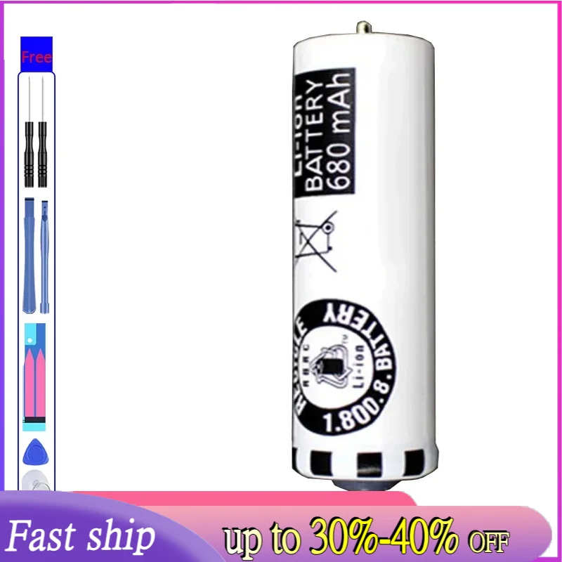 680mAh Replacement Battery for Panasonic Electric Shaver Epilator Massage ES8042 ES8043 ES8044 ES8048 Portable Batteries + NO