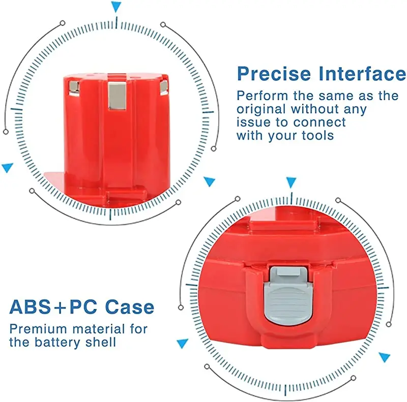 Batterie de remplacement pour Makita 9.6v 12v 14.4v 18v 3000mah outils  électriques de batterie 9120 9122 Pa12 1220 1235 1420 1433 Pa14 Pa18