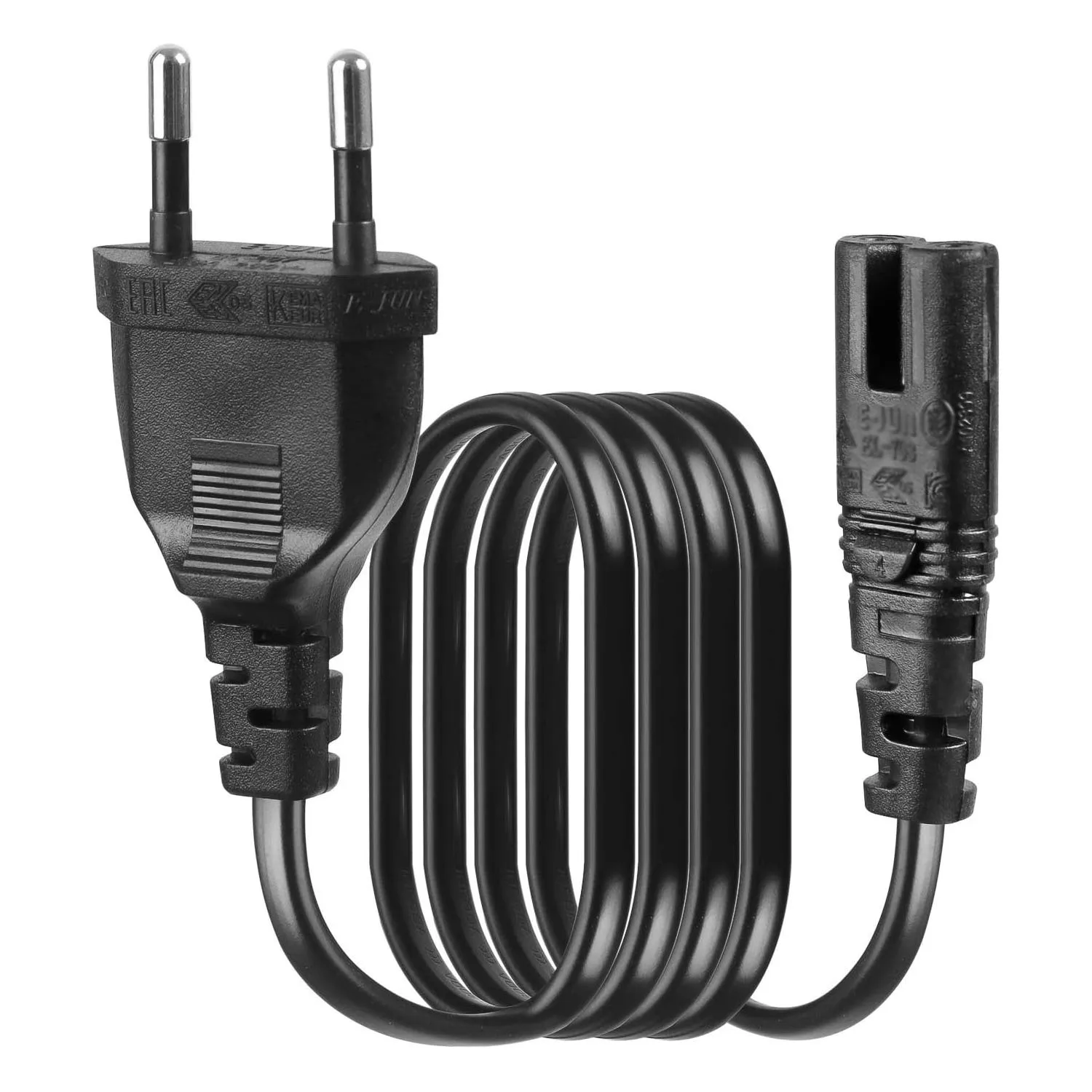 Universal EU/US to C7 Power Cord Cable 2-Pin IEC320 C7 Figure 8