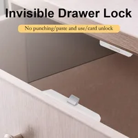 Tuya APP/EM Card Unlock Smart Drawer Lock No Hole File Cabinet Furniture Electronic Keyless Invisible NFC Sensor Locks Switch - Image 2