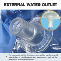 Housse de nettoyage pour climatiseur anti-fuite, lavable et réutilisable, pour climatiseur split, imperméable, bleue 5