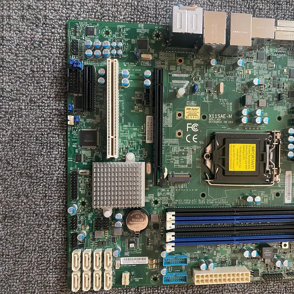 X11SAE-M 마더보드 LGA1151 C236 칩셋 Xeon E3-1200 v5/v6 6세대/7세대 코어 i7/i5/i3 시리즈