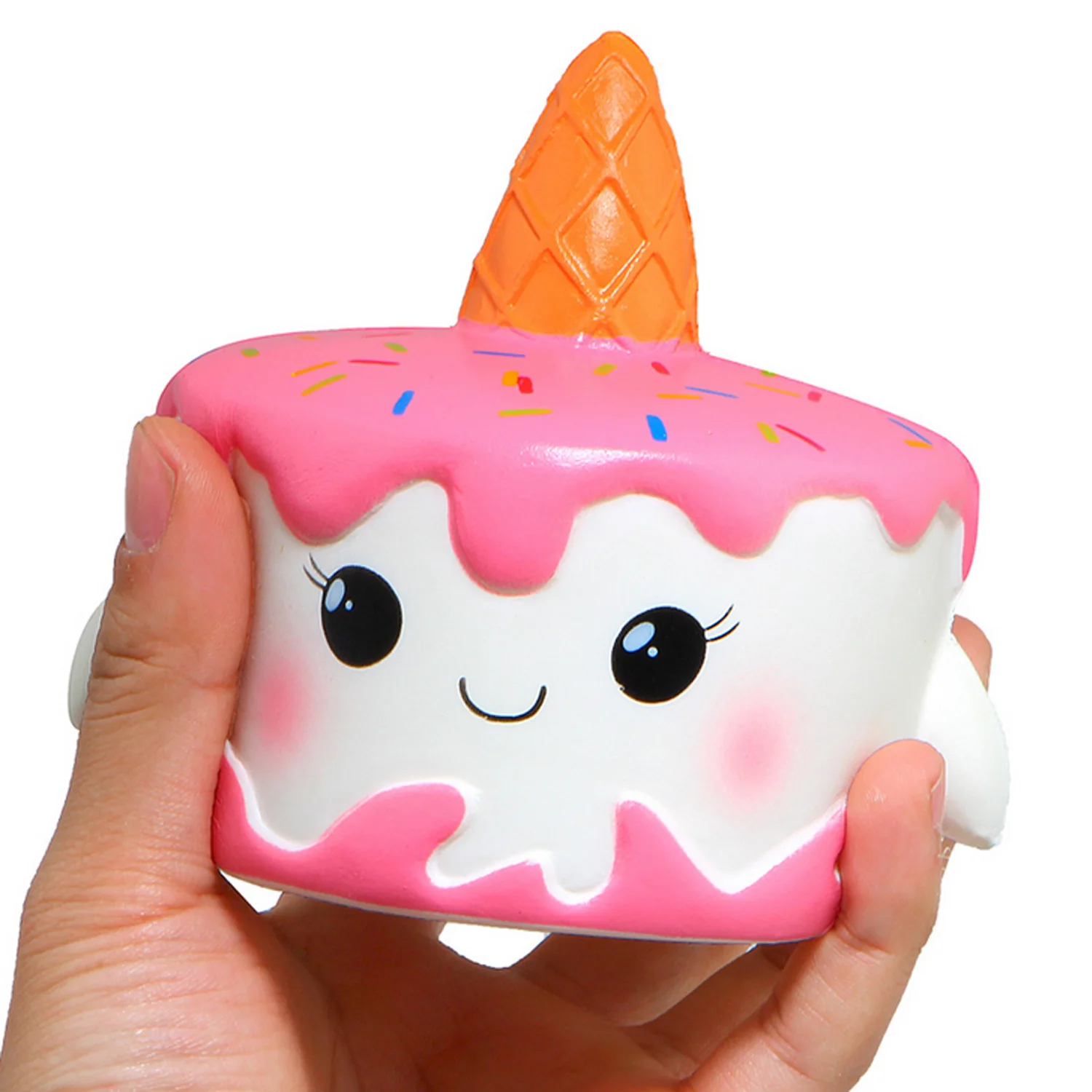 Besegad Kawaii Soft Squishy Squishi Cake Bread Toy Slow Rising for Children Kids Adults Relieves Stress Anxiety Home Decoration cute galaxy unicorn squishy toy cake panda bread squishies cream scented slow rising relieve stress squeeze toys kid gifts