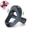 Male Penis Ring Vibrator Triangle Vibrating Cock Ring Delay Ejaculation Magnetic Charging Sex Toy For Men Penis Ring Masturbator 1
