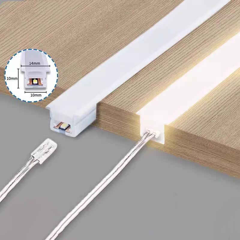 Led Silicone Neon Light Strip Kit Bookcase Kitchen Cabinet Lamp Tape ...