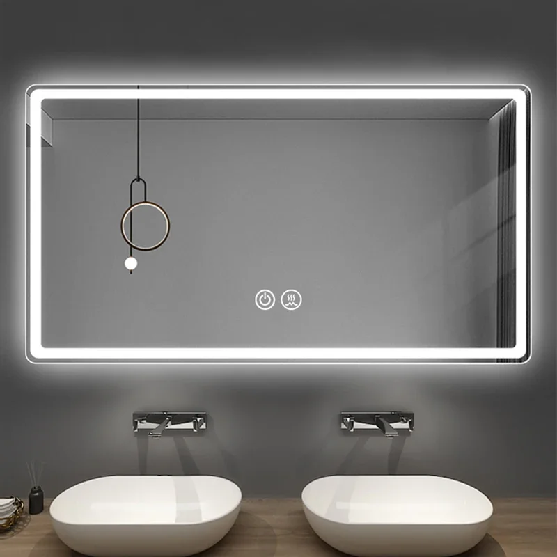 

Fogless Bathroom Mirror Light Large Magnifying Wall Bath Mirrors Shaving Square