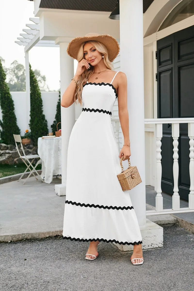 chinese dress ladies Casual pinstripe Aline dress – heartmycloset