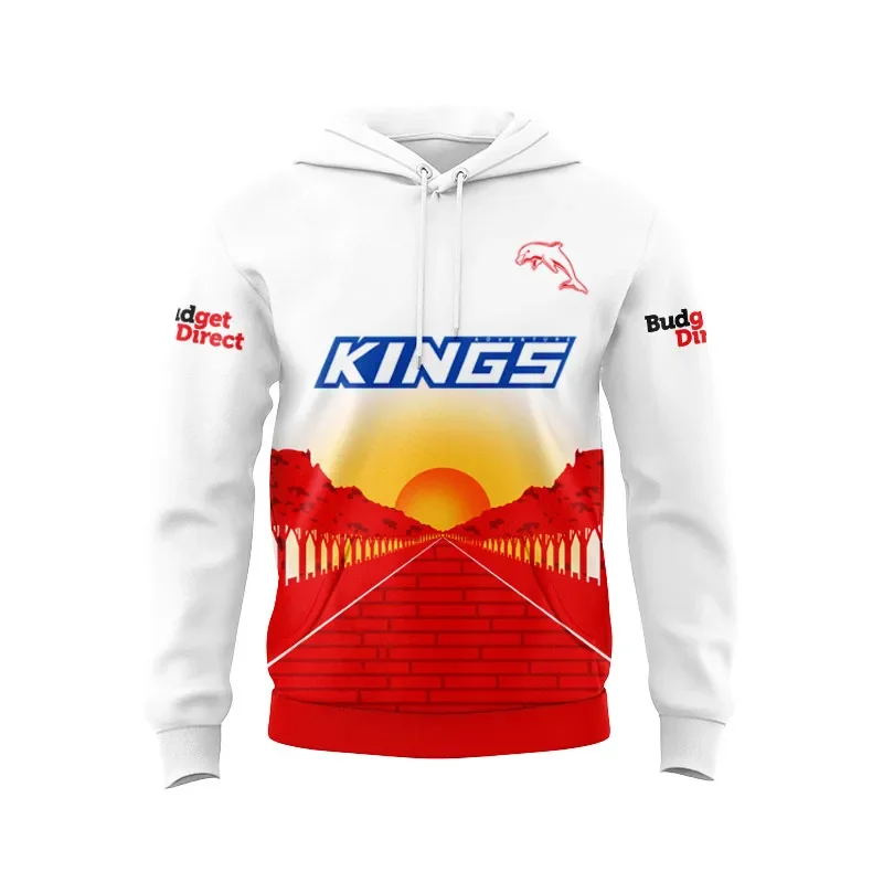 

2024 мужские юбилейные трикотажные изделия ANZAC с капюшоном для регби (рисунок с именем и номером)