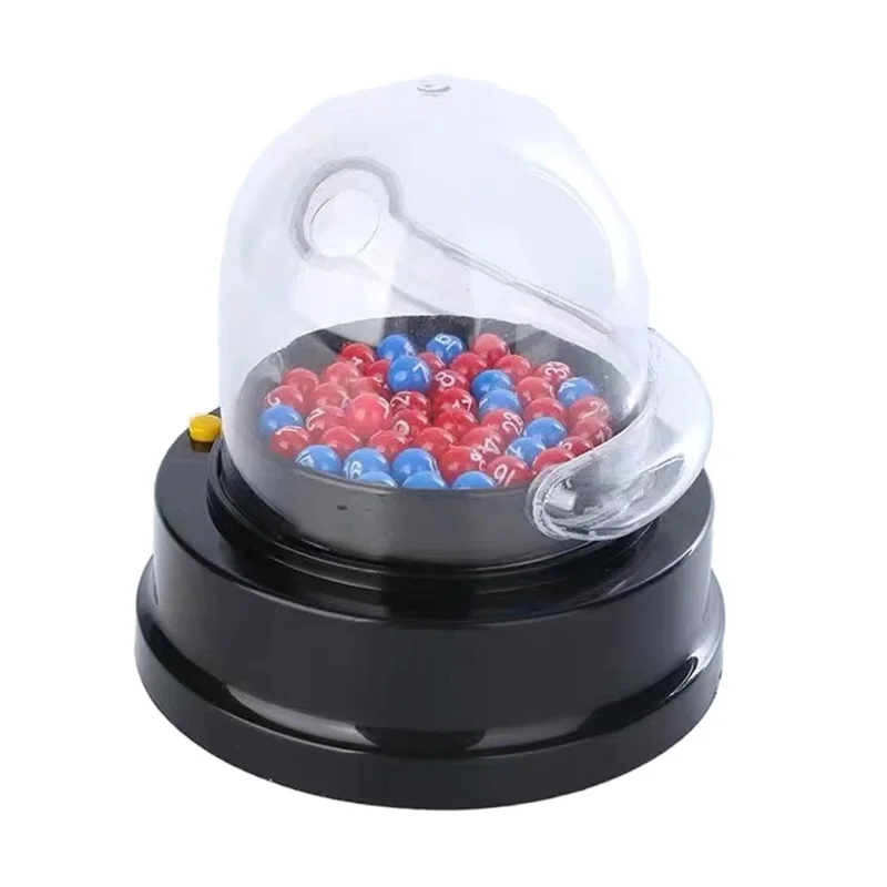 Electric Lucky Lottery Toy Number Picking Machine Mini Bingo Games Shake Double Color Ball No Battery For Party CLEARANCE SALE