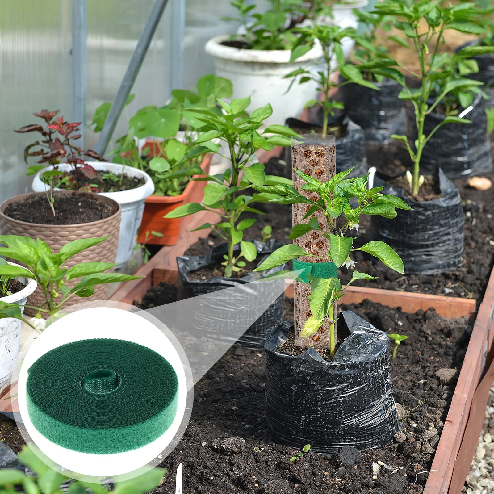 4/20Pcs 40cm Plant Climbing Column Set Indoor Moss Pole Plant Extension Pole Stick for Garden Potted Sphagnum Climbing Plants