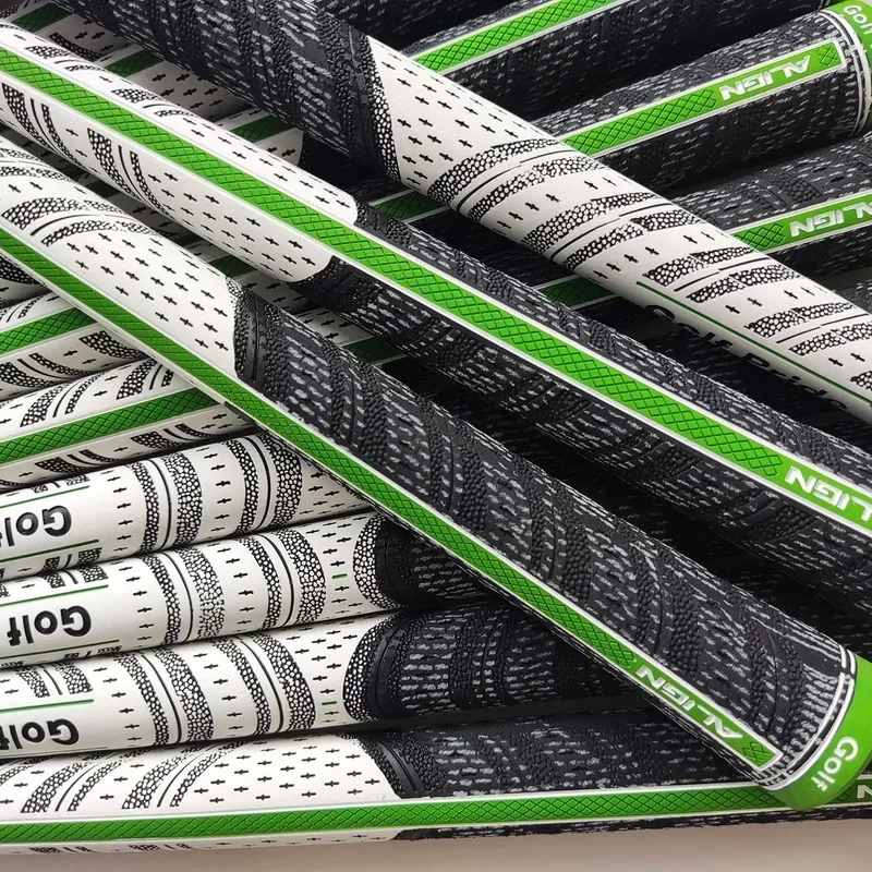 Green Golf Grip Align Golf Club Grip, Midsize and Standard Grips, Unisex Rubber Cotton Iron and Wood Grips, 10 Pieces, 13