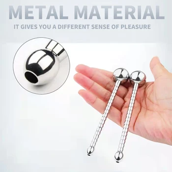 Stainless Steel Urethral Dilators Hollow Penis Plug BDSM Prostate Stimulation Massage Male Masturbator Erotic Sex Toys for Men 3