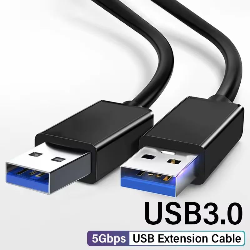 High-Speed USB 3.0 A Male to A Male Extension Cable - Various Lengths