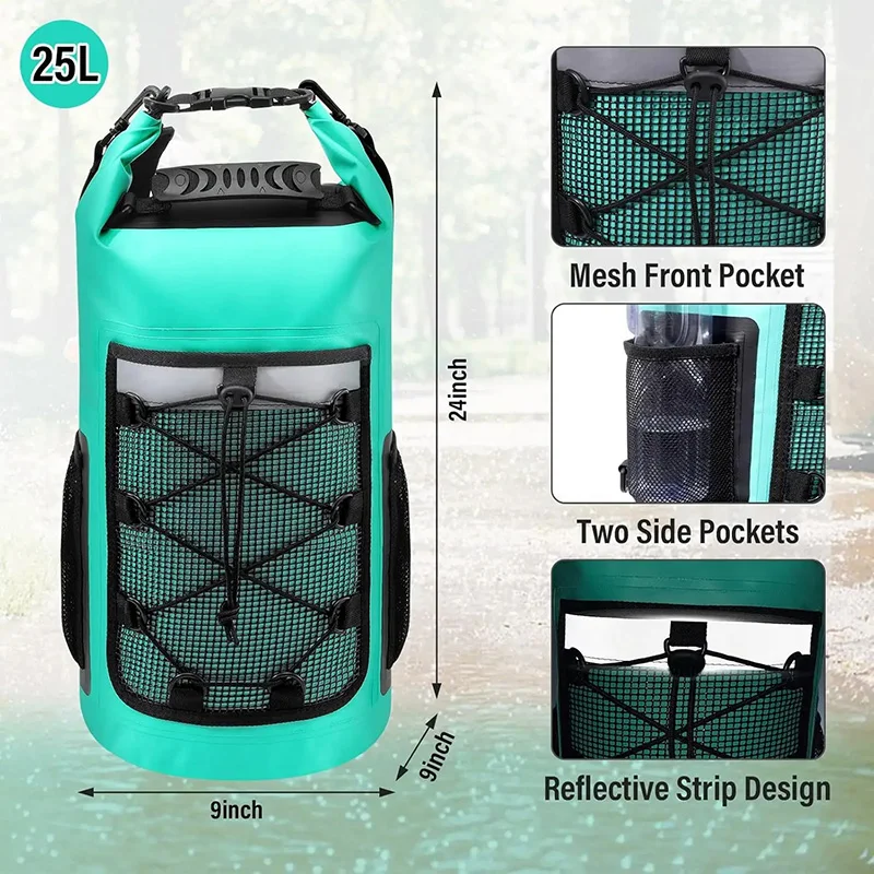 Waterproof PVC Backpack for Swimming Boating Kayaking Camping