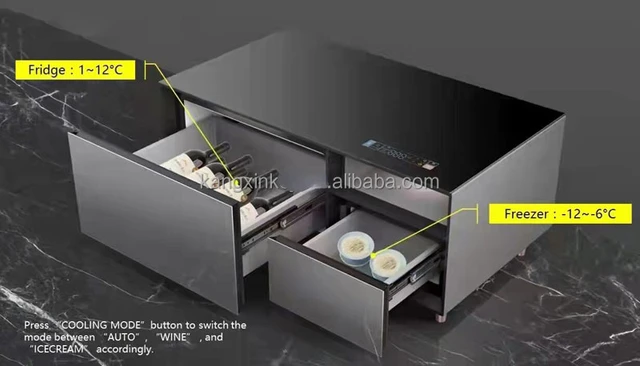 Nouvelle table basse moderne et intelligente avec réfrigérateur