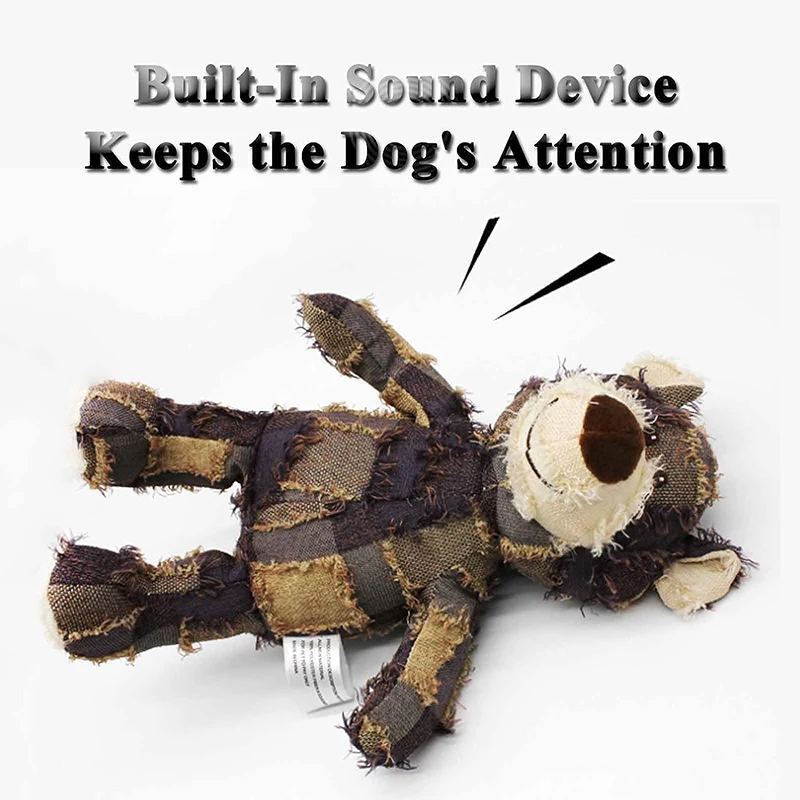 Dog Indestructible Squeaky Bear 3