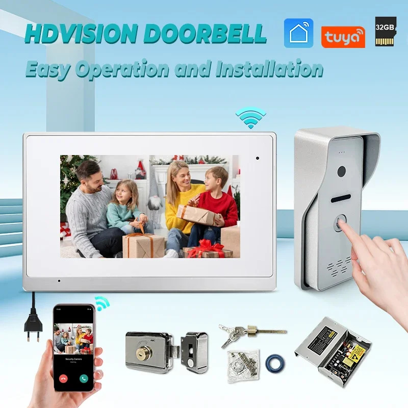 

Factory Supply SKY-IP-M75 dual way call & intercoms with outdoor sation wired best door entrance outdoor video intercom syste
