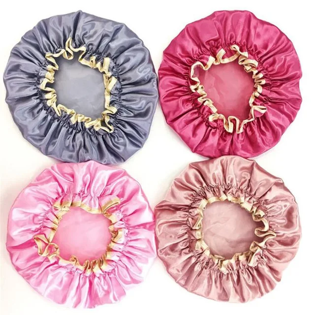 Satin Bathroom Products Satin Shower Cap Satin Hair Cover Satin