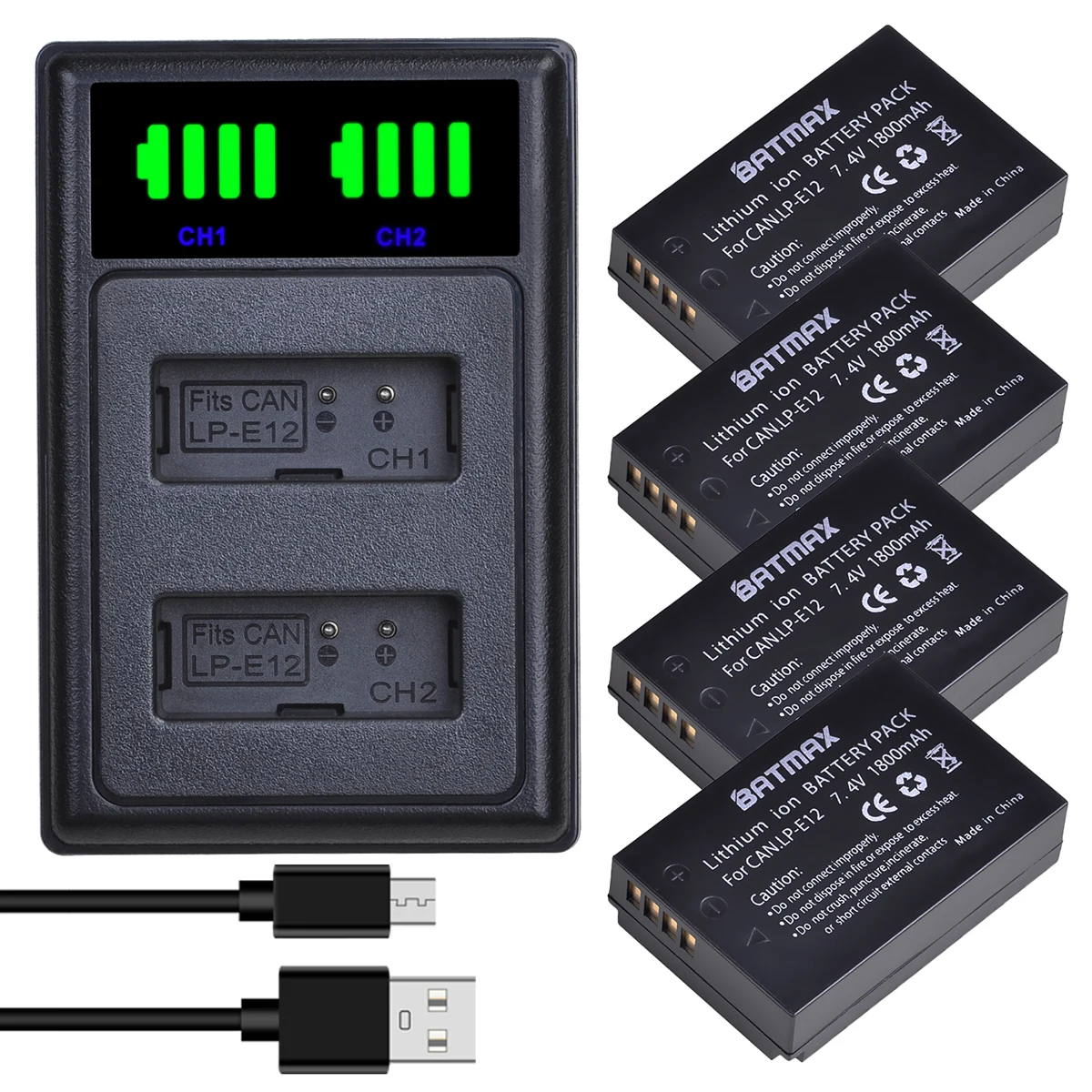 Canon Lp-e12 Battery Charger, Lpe12 Battery for Canon