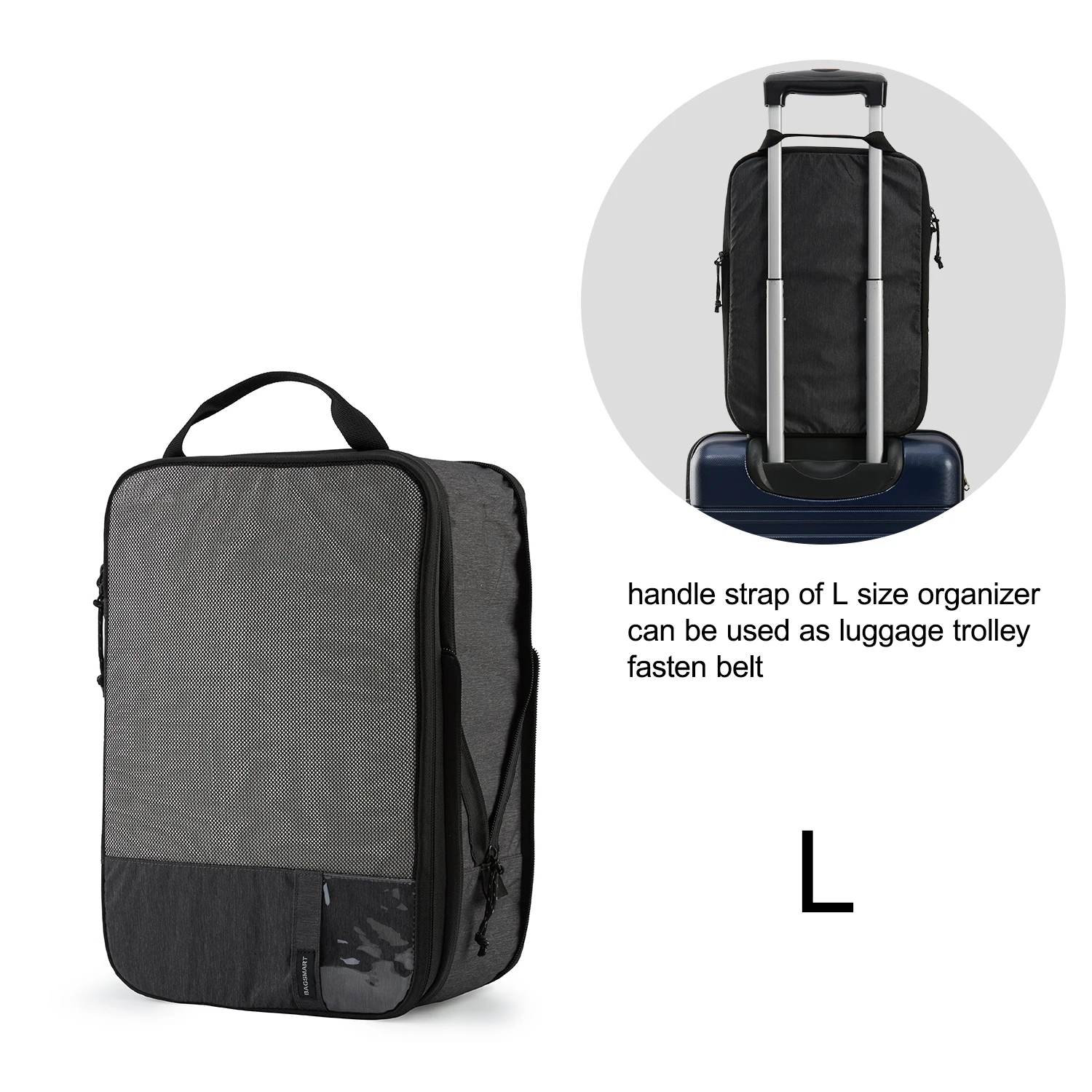 Kompresja BAGSMART kostki do pakowania męska walizka podróżna rozszerzalna organizery do pakowania dla kobiet etui podróżne bagażu