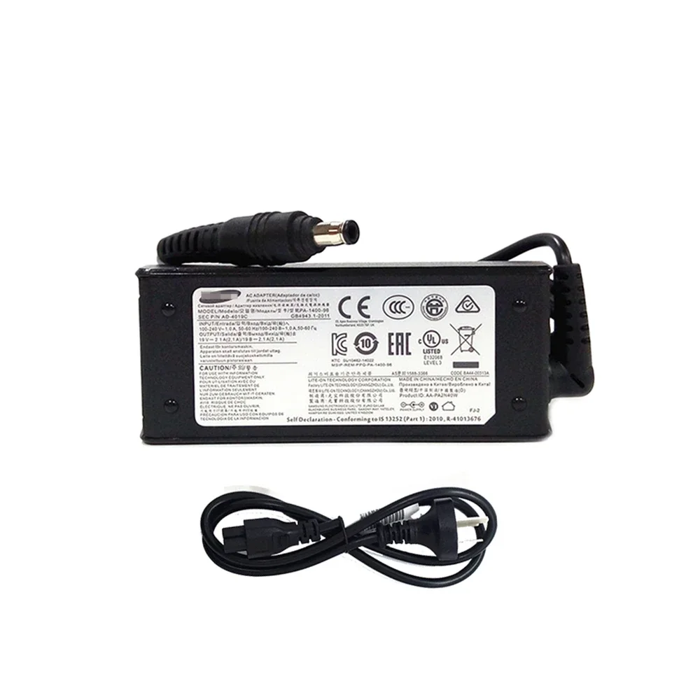 Adaptador Original do Poder Apropriado para Samsung Pa1400-96 19v2.1a 40w Np910s3l-m04 M05 3.0×1.1 mm