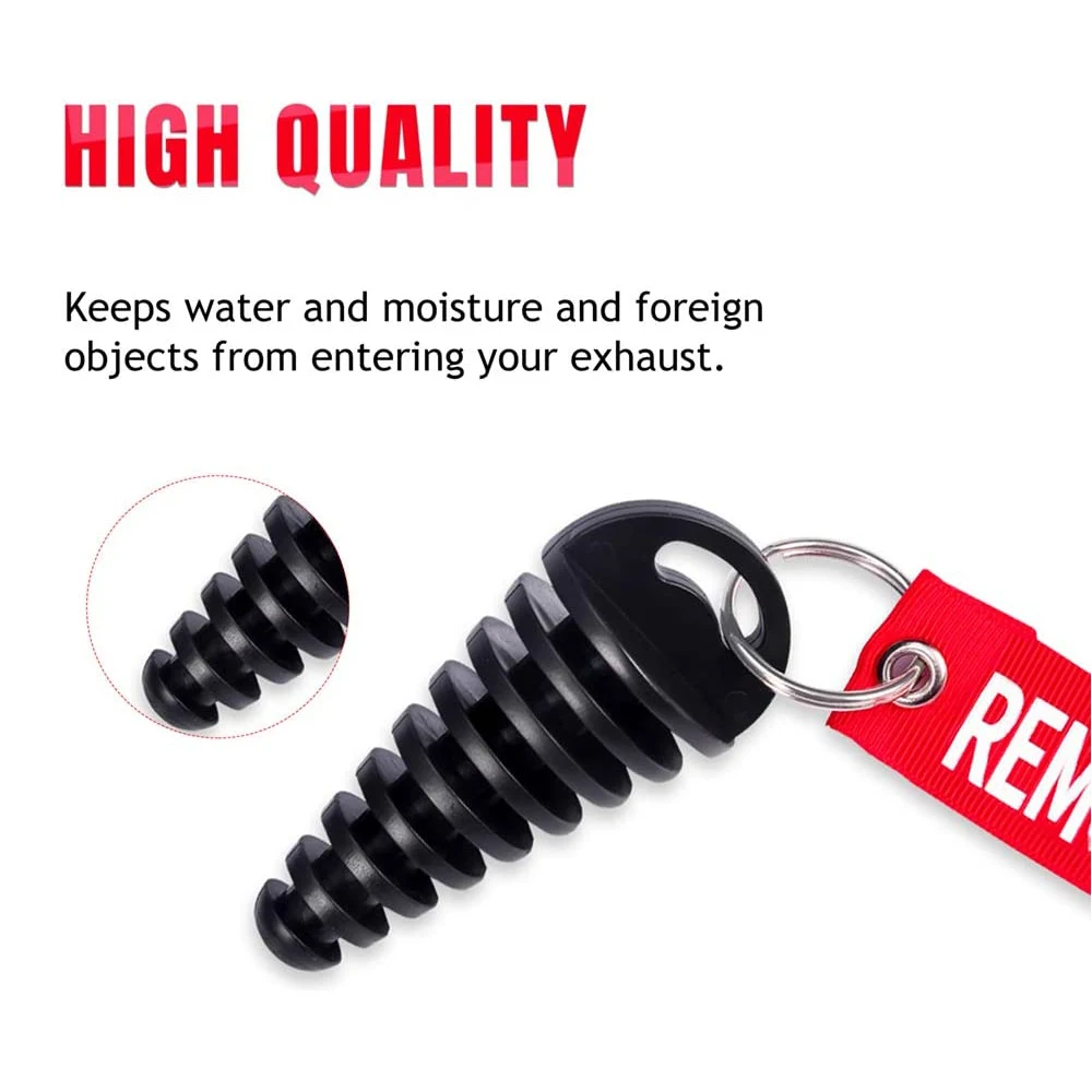 Motorcycle Exhaust Plug Muffler Exhaust Wash Plug 0.6