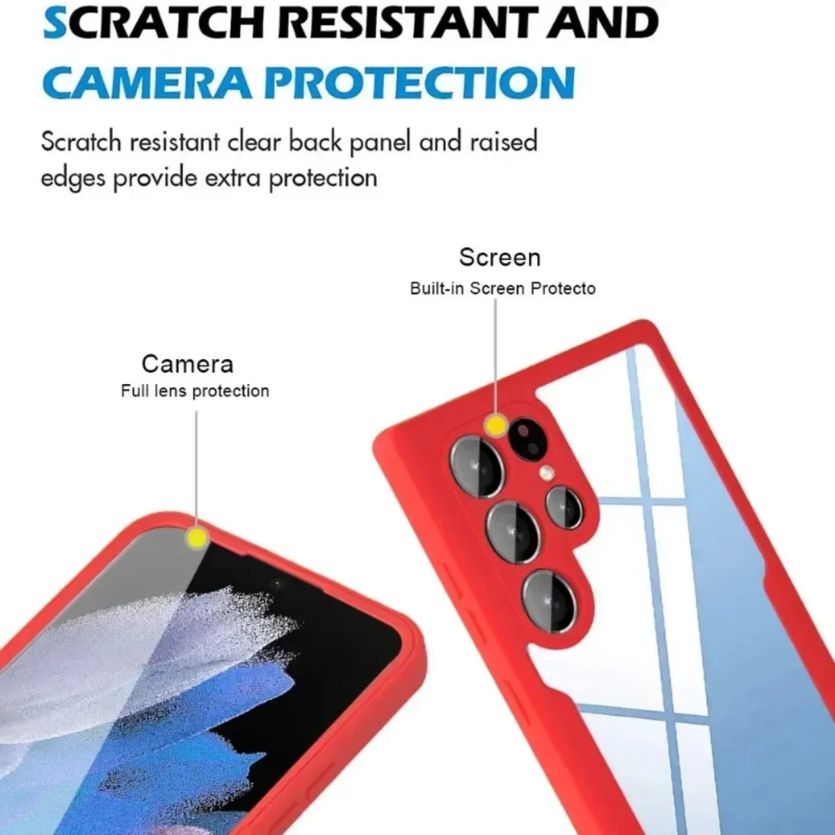 Ultra Durable 360 Clear Phone Case with Full Screen Protection