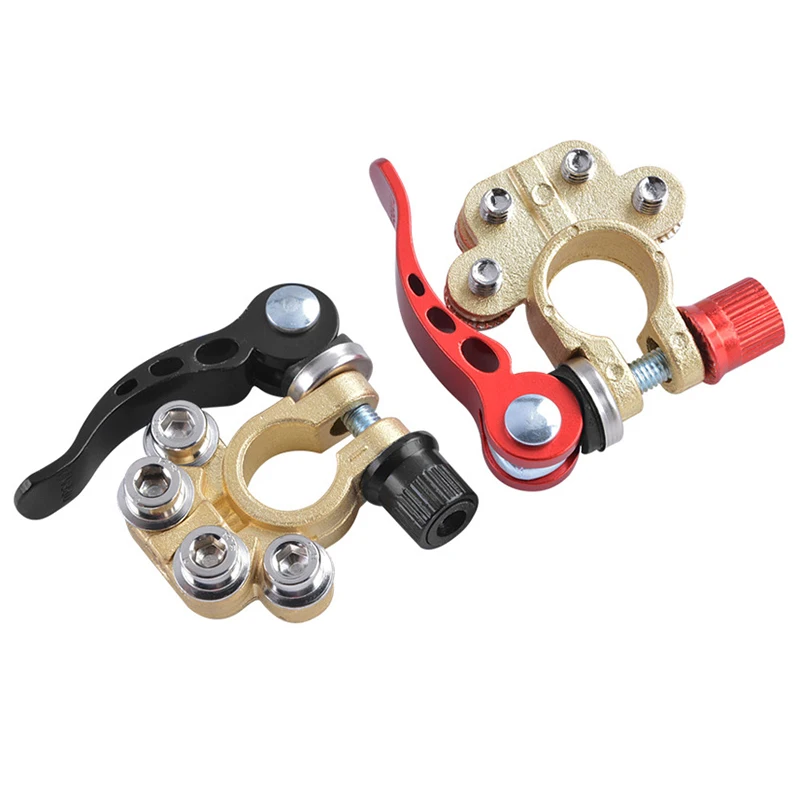 Quick Disconnect Auto Cables Connectors Car Battery Bornes Main Cable Post Clamp Terminal Screw Connection 1Pair For Car Truck car battery connectors