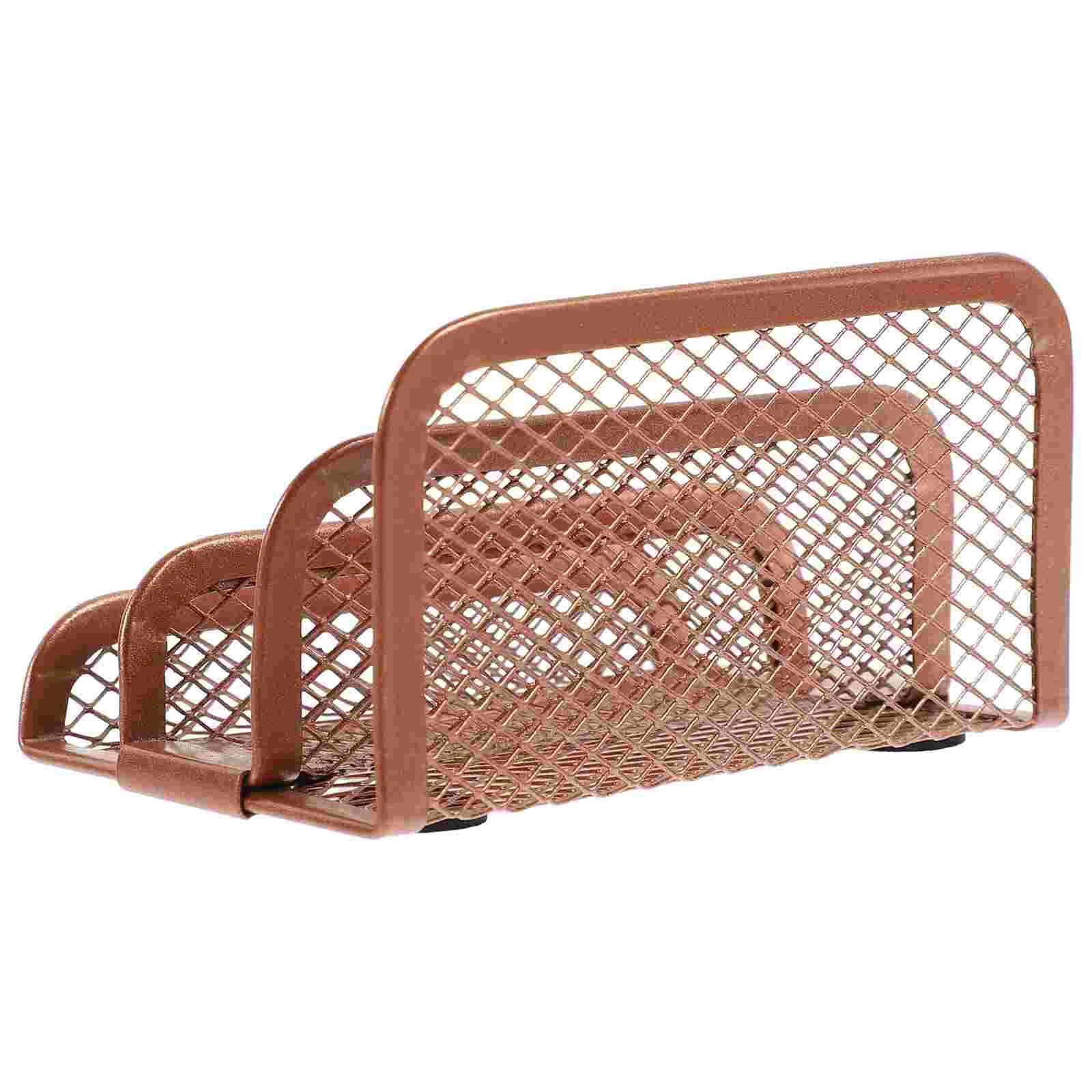 

Desktop File Rack Student Document Stand Iron Magazine Metal Decorative Book Holder